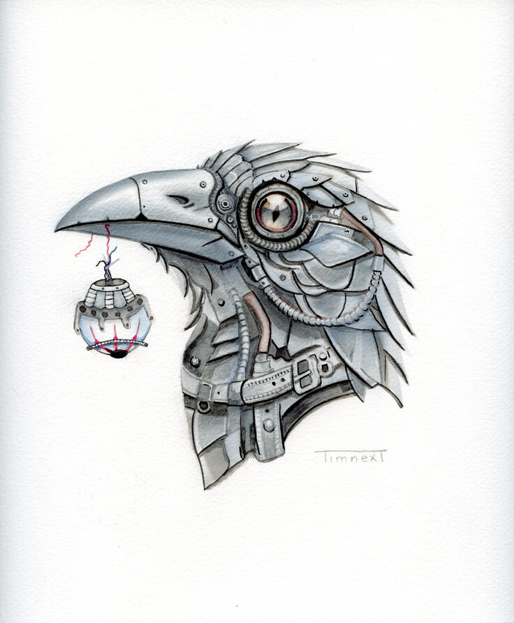 Steampunk Crow